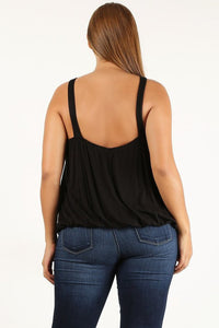 Solid Ribbed Halter Neck Top