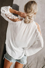 Load image into Gallery viewer, White Pheasant Blouse with Lace Detail
