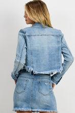 Load image into Gallery viewer, Raw Cut Denim Jacket
