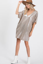 Load image into Gallery viewer, Sequin Tunic Dress
