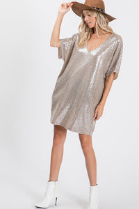 Sequin Tunic Dress