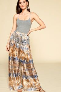 Snake Print Palazzo Pants