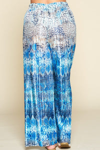 Snake Print Palazzo Pants