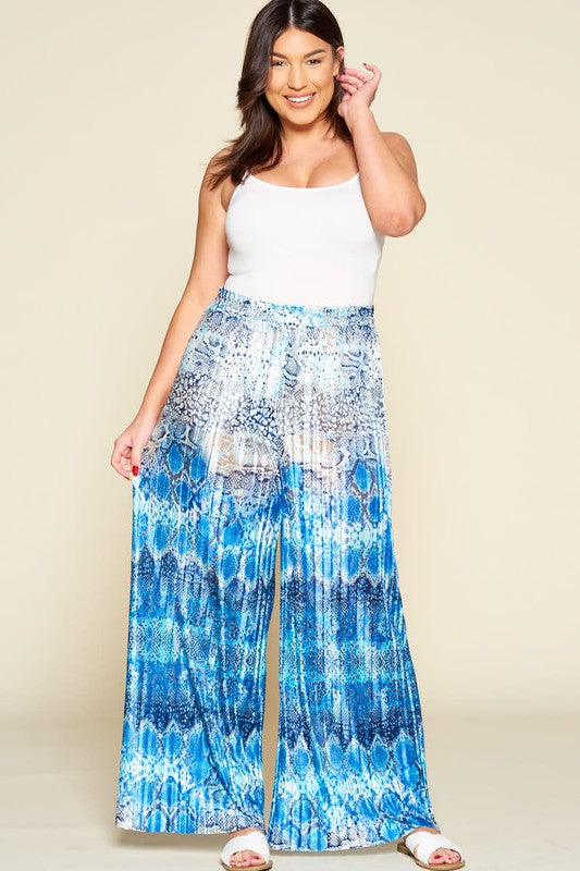 Snake Print Palazzo Pants