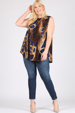 Load image into Gallery viewer, Sleeveless Snake Print Tunic Top
