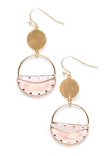 Load image into Gallery viewer, Half Disc Dangle Earring
