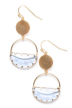 Load image into Gallery viewer, Half Disc Dangle Earring
