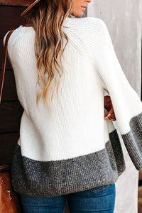 Long Bell Sleeve Knit Sweater