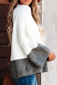 Long Bell Sleeve Knit Sweater