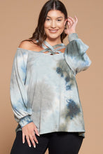 Load image into Gallery viewer, Tie Dye Criss Cross Top With Cut Out Detail
