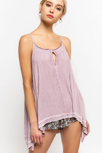 Flowy Tank Top with Spaghetti Straps