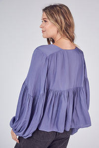 Flowy Balloon Sleeved Top