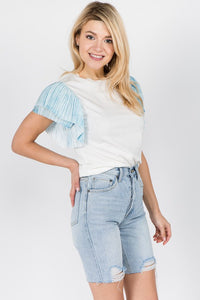 Ruffle Sleeve Top