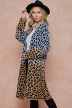 Load image into Gallery viewer, Cheetah Print Long Cardigan
