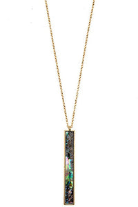 Genuine Abalone Bar Pendant