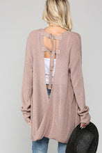 Load image into Gallery viewer, Long Sleeved Cardigan with Open Back
