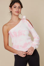 Load image into Gallery viewer, Tie Dye One Shoulder Sweater
