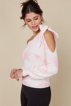 Load image into Gallery viewer, Tie Dye One Shoulder Sweater
