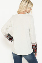 Load image into Gallery viewer, Solid Top with Red Leopard Print Sequin
