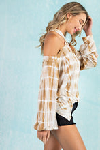 Load image into Gallery viewer, Tie Dye Criss-Cross Long Sleeved Top
