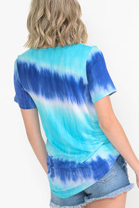 Tie Dye Criss Cross Top